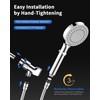 FASDUNT FASDUNT Shower Head with Handheld, High Pressure Handheld Shower