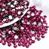 Briskbloom 3000PCS SS16 4mm Resin Flatback Rhinestone, Dark Hot Pink