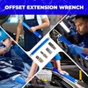 COMATIP Offset Extension Wrench Set, Impact-Ready Socket Wrench Tool with