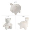 Fun Express 3" – 5 1/4" DIY Ceramic Animal Coin