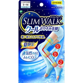 Slim Walk Cool Leg Socks Long Light Blue S-M Size (SLIM WALK COOL)