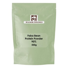 Faba Bean Protein Powder 90% – 500g by Manor Springs, Vegan, Natural, Unflavoured