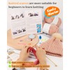 Reessy Knitting Kits for Beginners Adults, Beanie Hat Knitting Starter