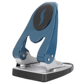 2Hole Punch 50 Sheets Manual LaborSaving Thicken Heavy Duty Office Supplies Blue
