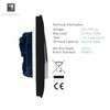 Trendi Modern 1 Gang 1 or 2 Way Screwless Rocker