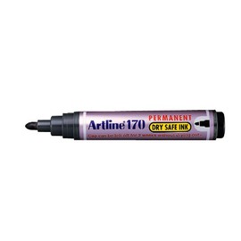 Artline Magnum Sharp Permanent Marker, 2.0 mm Nib For Thick and Consistent Lines, Dry Safe Markers, No Dry Out, Ideal For Redaction and Art, Black, 12 Pack