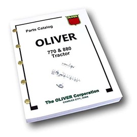 Oliver 770 880 Tractor Parts Assembly Manual Catalog Exploded Views Numbers
