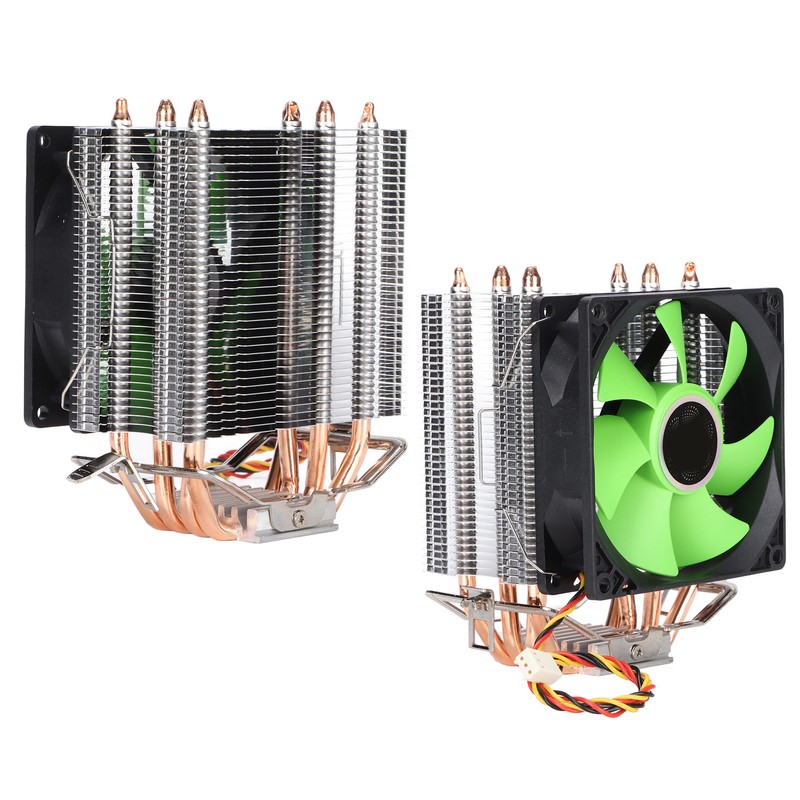 CPU Fan 4 Heatpipes 90mm 3pin Noiseless Plug and Play