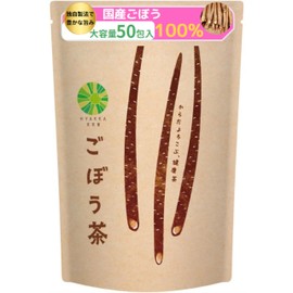 Hyakka Tea, Roasted Burdock Tea, Burdock Tea, Made in Japan, Tea Bag, 0.07 oz (2 g) x 50 Packets, Caffeine-free, Quality Inspected, Health Tea, Water Soluble Dietary Fiber, Large Capacity