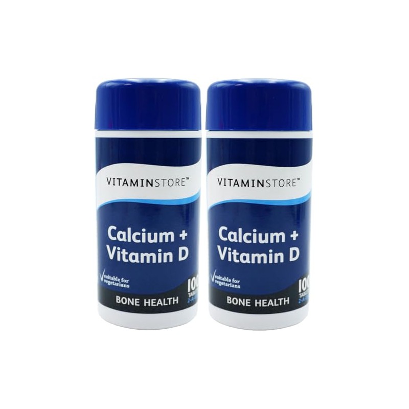 2 x Calcium & Vitamin D Tablets, 200 Tablets –