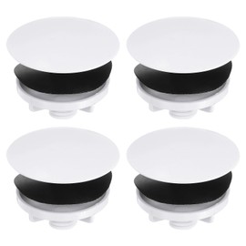 uxcell 4 Pcs Kitchen Sink Hole Cover, 2 Inch Faucet Hole Cover Plastic Tap Hole Plate Stopper for Top Holes Kitchen Bathroom Sink Accessories, White