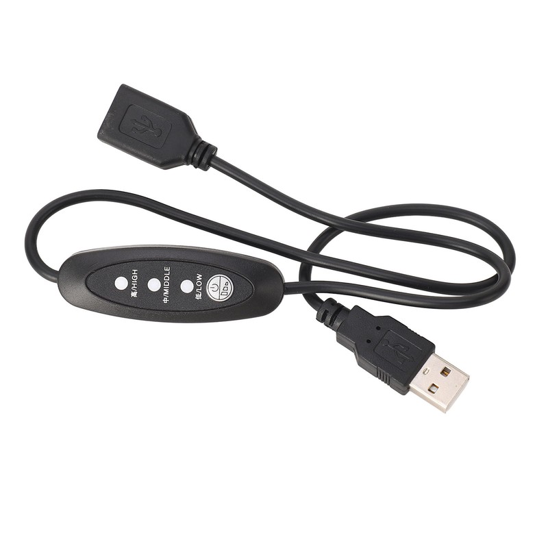 USB5V Thermostat Extension Cord Male in Female Out Flexible PVC
