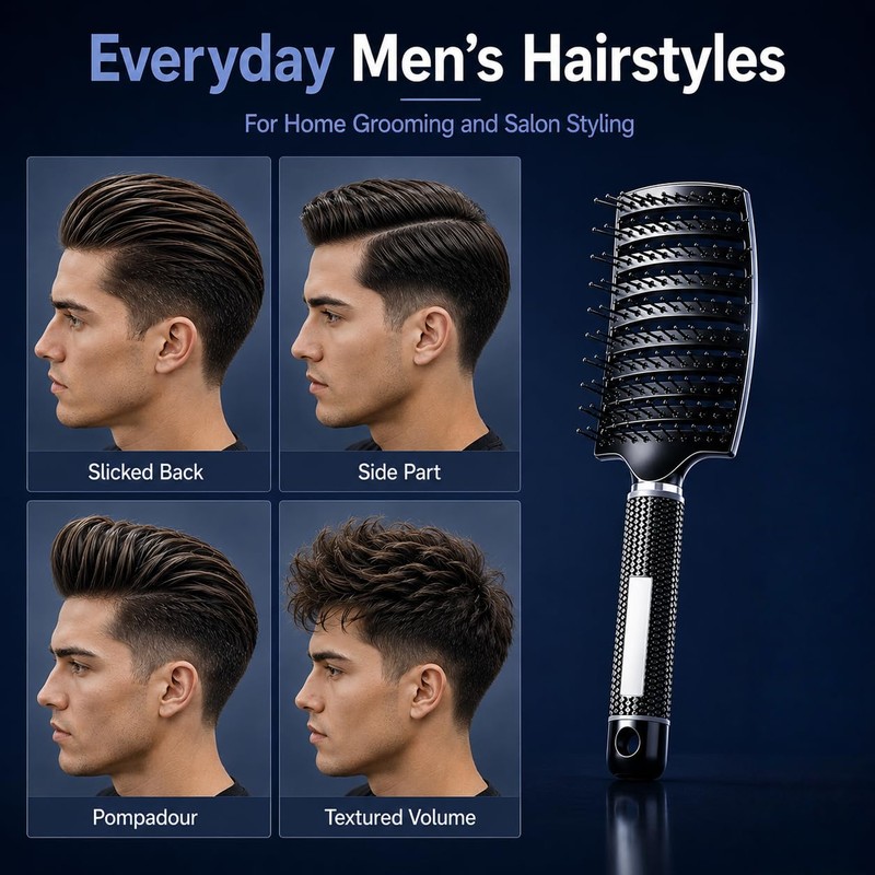 Texture Comb, Wide Tooth Volumizing Styling Comb for Men and