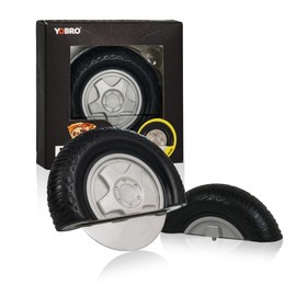 YOBRO Tire Pizza Cutter Wheel By YOBRO- Pizza Cutter, Pizza Slicer Stainless Steel, Funny Kitchen Accessories,gift for Car Lovers