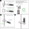 XINGWU Foldable Motorcycle Highway Foot Pegs Universal for 1-1/4" 32mm