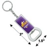 GRAPHICS & MORE LSU Football Keychain Rectangle Chrome Plated Metal
