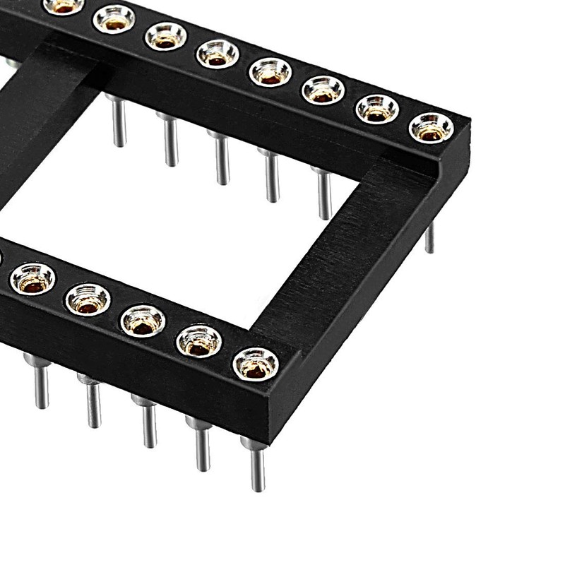 sourcing map 6pcs DIP IC Chip Socket Adaptor 2.54mm Pitch