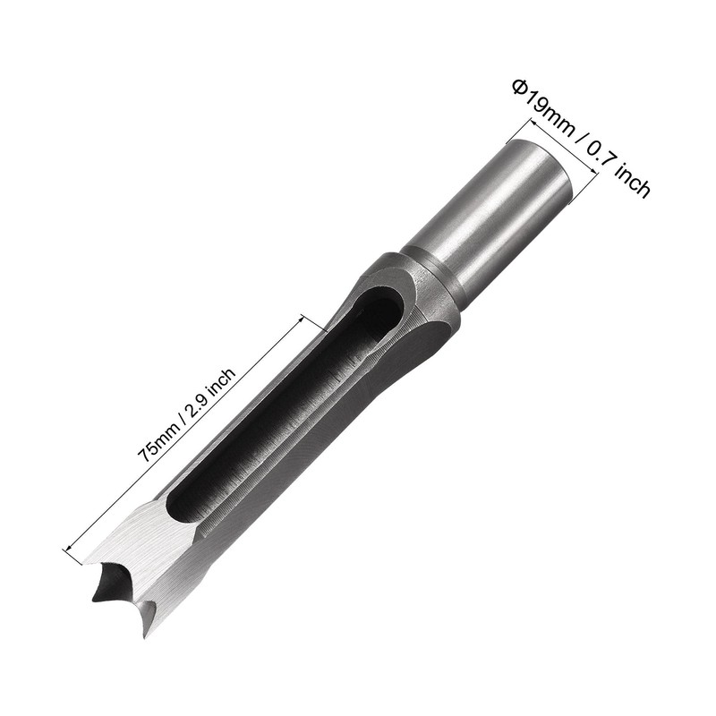 sourcing map Square Hole Drill Bits for Wood 15mm x