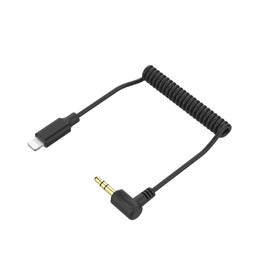 COMICA CVM-D-MI 3.5mm TRS to Lightning Audio Adapter Cable for All Microphones with 3.5mm(TRS) Audio Output Plug