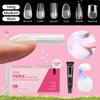 Beetles Tipex Instant Apex Nail Extension Tips Kit Almond/Coffin/Square/Oval/Stiletto/Squaoval Shape