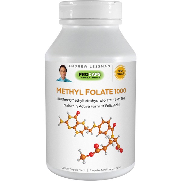 ANDREW LESSMAN Methyl Folate 1000-60 Capsules - 1000 mcg L-Methyl