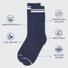 netdraw Men's Super Soft Bamboo Viscose Crew Socks Breathable Seamless