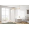 Utopia Alley Rustproof Wall Mounted Aluminum Hoop Shower Rod |