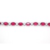Silver Ruby And Diamond 7.86ct Adjustable Tennis Bracelet