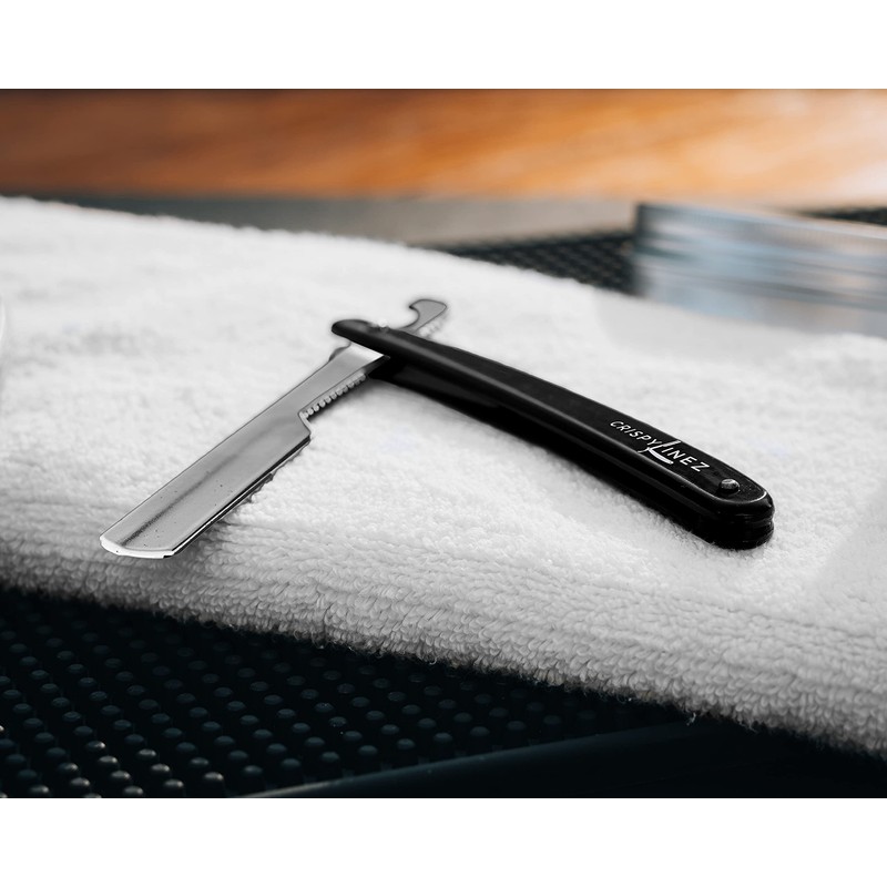 Crispy Linez Barber Turkish Razor | Professional Straight Razor (Black