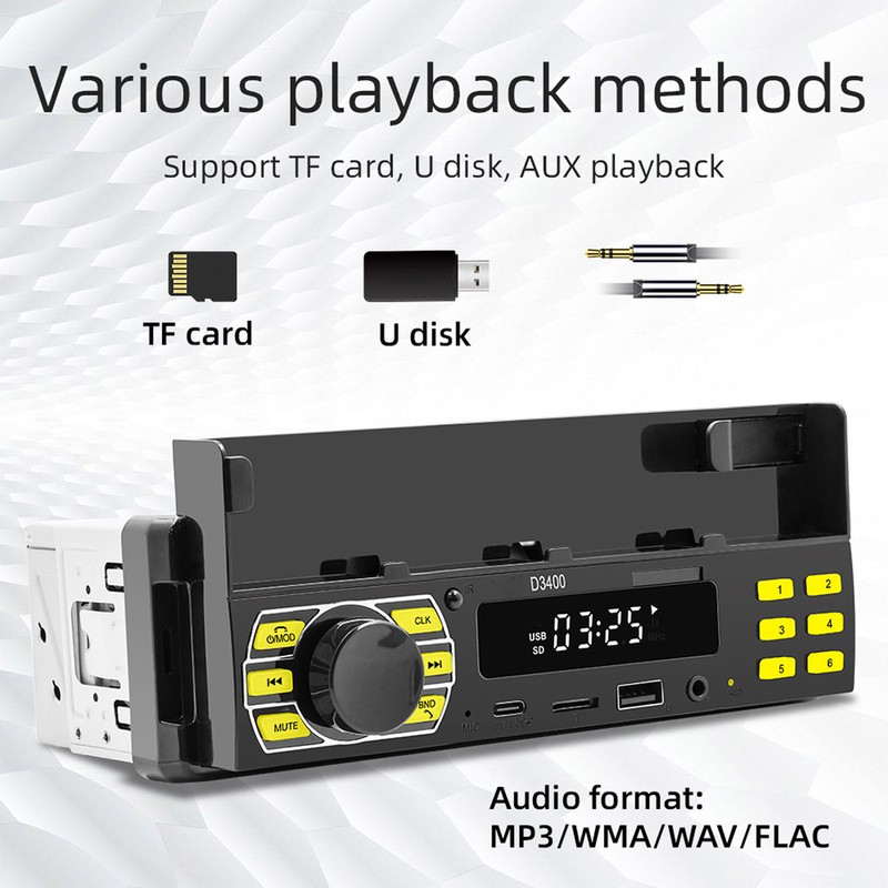 Car MP3 Player Single DIN Car Bluetooth Radio Stereo With