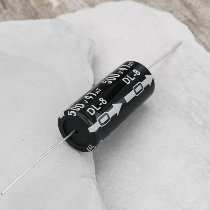 OTOTEC 2PCS 47uF 500V Axial Capacitor 43x18mm Compatible with Fender