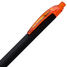 Pentel EnerGel Kuro Liquid Gel Pen, (0.7mm) Medium line, Orange Ink, 12 Pack (BL437R1-F)