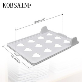 KOBSAINF 10 Pack T Shirt Organizer Closet Organizer, Detachable Stackable Clothing Trays, Folding Shirt Receipt Board Shirt Dividers Organizer (Medium)