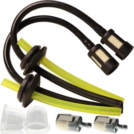 2 Pack Fuel Line 2 Hole Grommet Assembly Fuel Filter Primer Bulb for Hon da GX31 GX35 GX35NT GX22 GX25 GX25N GX25NT GX25T Engine Trimmer Brushcutter