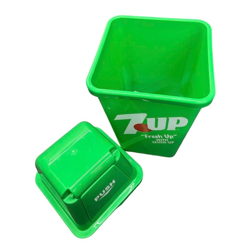 20L Storage Box / 7UP-GREEN Dust Bin Trash Can 7up