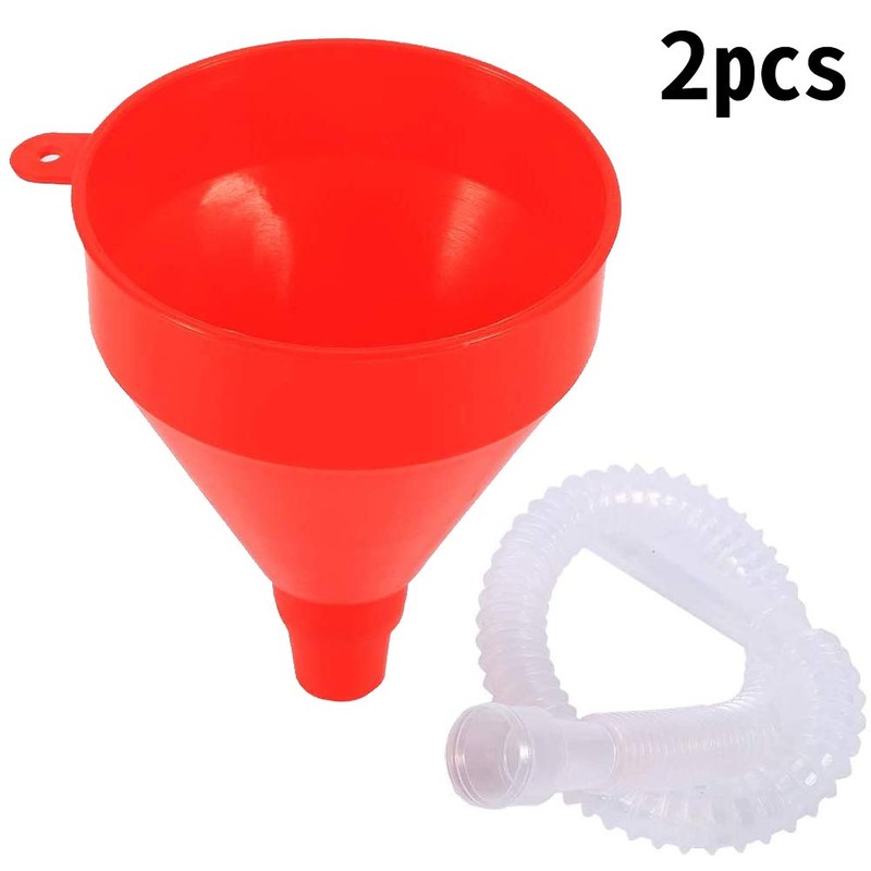 8cm Wide Mouth Funnel Universal Car Funnel Long Spout Flexible