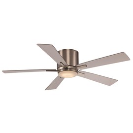 Trans Globe Lighting F-1017 BN 52" 5 Blade Hugger Indoor DC Motor Ceiling Fan - Wall Control and LED Light Kit Included