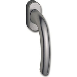 Hoppe Tokyo Window Handle with Ratchet Mechanism, Square, 7 x 32 mm, Stainless Steel Effect, 8106650