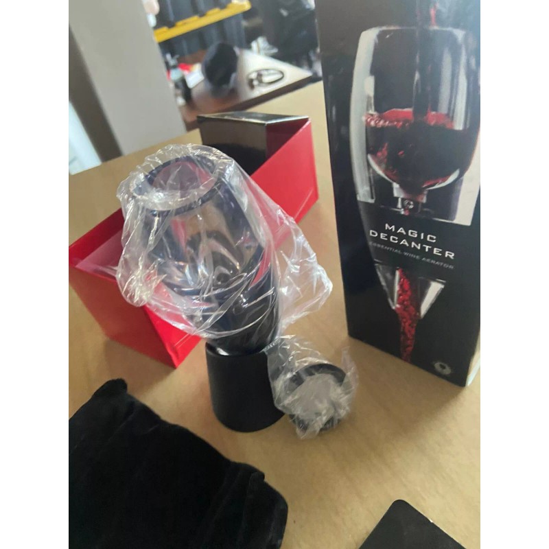 Magic Decanter Sediment Filter Red Wine Aerator Filter & Storage