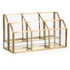 Hipiwe Business Card Display Stand Vertical Gold Name Card Holder