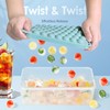 WIBIMEN Ice Cube Tray with Lid and Bin - Round