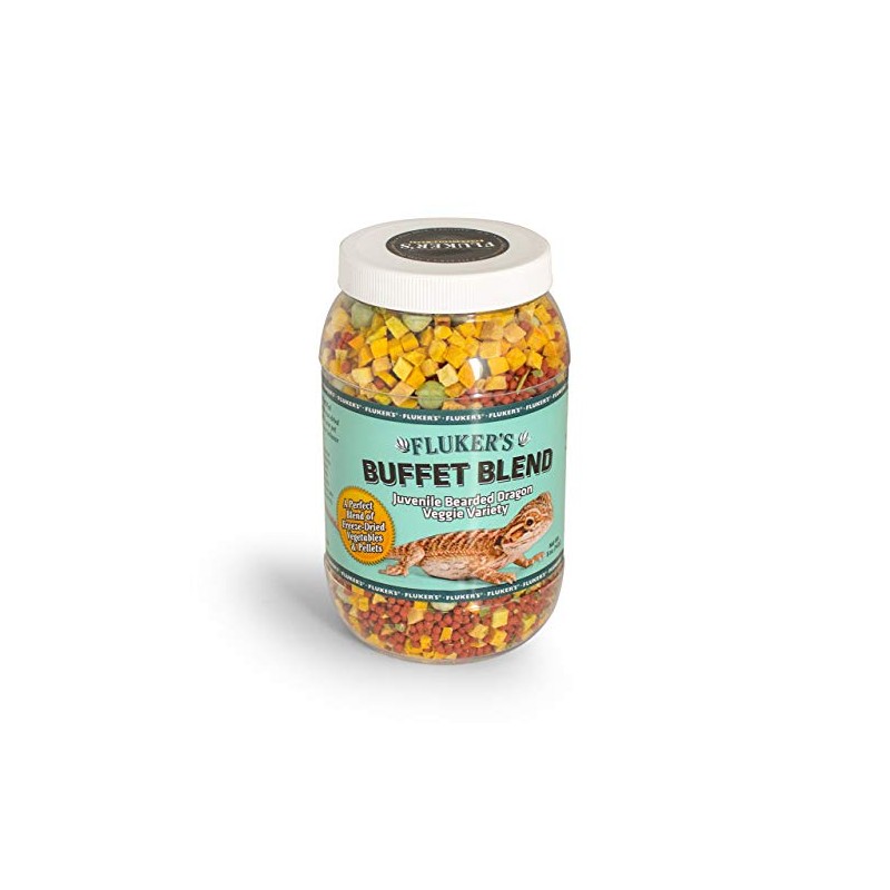 Fluker's Flukers 1 Piece Juvenile Bearded Dragon Veggie Variety Diet,
