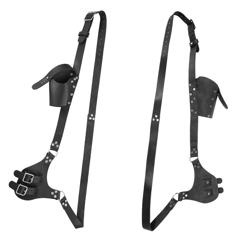XGOPTS Medieval Leather Shoulder Sword Strap Adjustable Renaissance Sword Holster