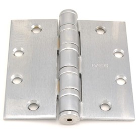 Ives Commercial 5BB1HW412652 4-1/2" x 4-1/2" Five Knuckle Ball Bearing Heavy Weight Hinge Satin Chrome Finish