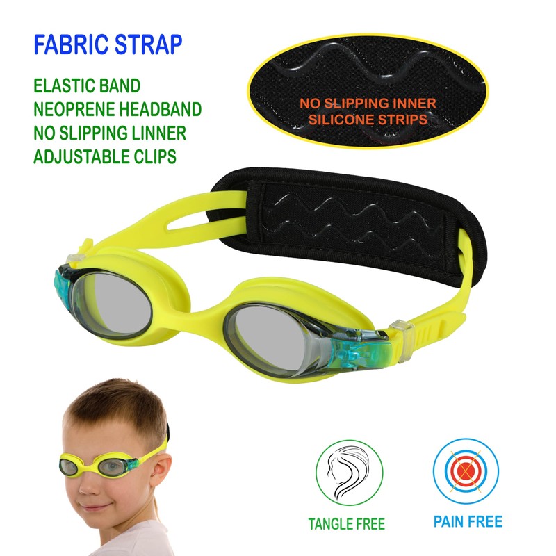 RUIGAO 2PK Kids Swim Goggles Age 4-7, kids Goggles for