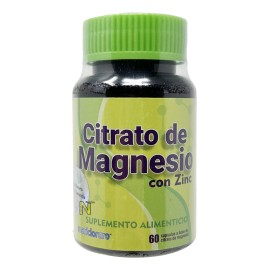 Citrato De Magnesio Con Zinc (60 Caps) Maxicloruro Sabor Natural