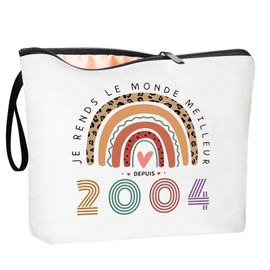 Birthday Gifts for Women Cosmetic Bags Funny 21st Birthday Gifts for Women Makeup Bag Gift Idea Birthday White 2003 2003 Gift, 2003 -, Gift