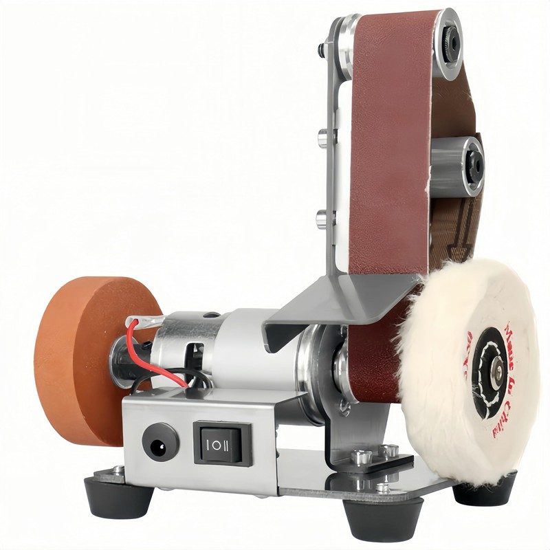 Mini Benchtop Belt Sander, Electric Knife Sharpener, Power Grinder Polisher