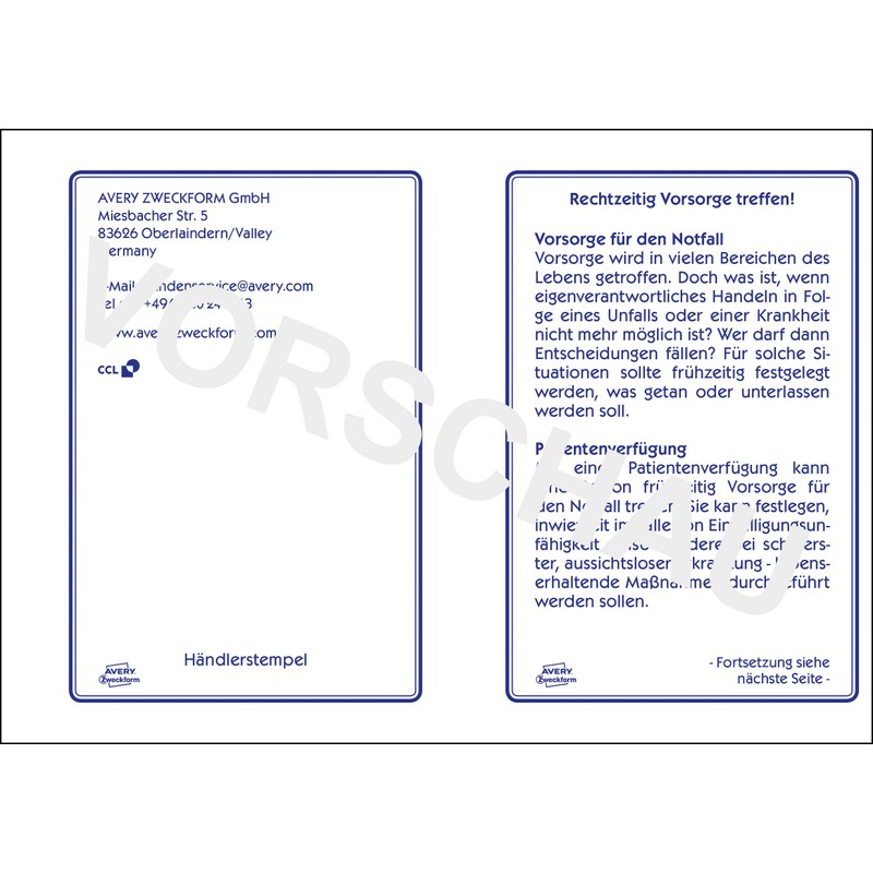 PATIENTEN-VERFÜGUNG