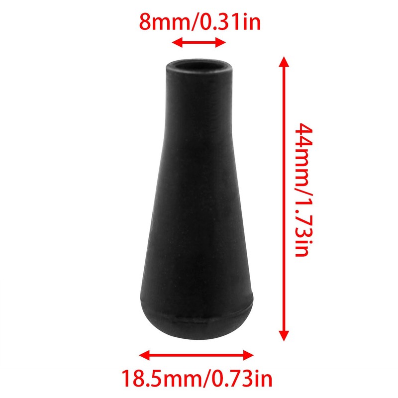 Lovelysp Black Soft Rubber Arrowheads Practice Safety Arrow Tips Soft